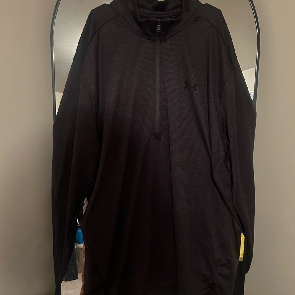 Under Armour Black Performance Jacket with High Collar and Relaxed Fit